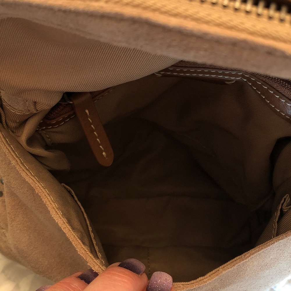 Tan Suede Women's Bag - Picture 5 of 8